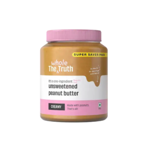 CREAMY- Unsweetened Peanut Butter Pack of 925g