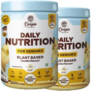 Daily Nutrition for Seniors – Plant Based Vanilla Nutrition Powder